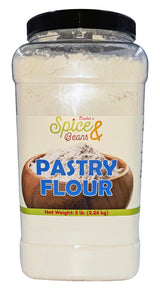 Pastry Flour | Baking Wheat Flour | by Dasher's Spice & Beans | 5 lb