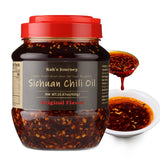 Kah's Journey Original Szechuan Chili Oil - 15.87oz (450g) Spicy Chili Crisp with Crunchy Garlic, Vegan, Sugar Free Hot Sauce, Great for Noodles