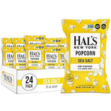 Hal's New York Popcorn Sea Salt, Gluten Free, 0.75 oz (Pack of 24)