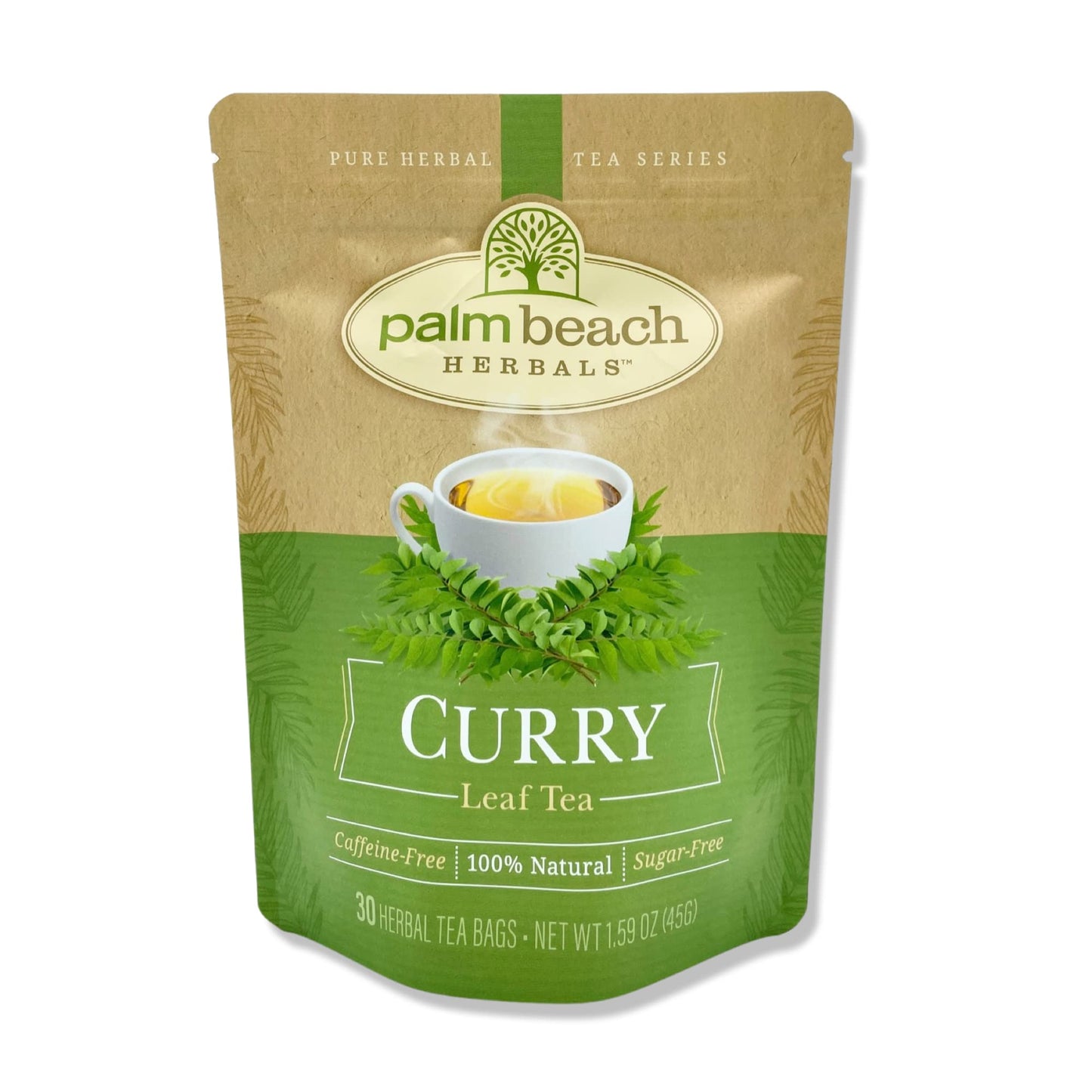Palm Beach Medicinal Herbs - Curry Leaf Tea - Pure Herbal Tea Series, 30ct