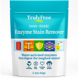 Truly Free Enzyme Laundry Stain Remover - Natural Laundry Detergent Booster for Blood, Grass, Pet Urine & Odor - Biological Washing Powder