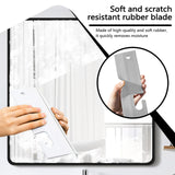 Bagentry 3 Pieces Mini Soft Silicone Window Squeegee, Hand Water Scraper with Hanging Hole, Small Mirror Cleaning Squeegee for Shower Glass Car