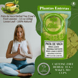 Pata de Vaca Herbal Tea (Cow’s Foot Leaves) - 3.5 oz (100g) Loose Leaf - 100% Natural - Non-GMO, Gluten-Free, Caffeine-Free - Traditional Herbal