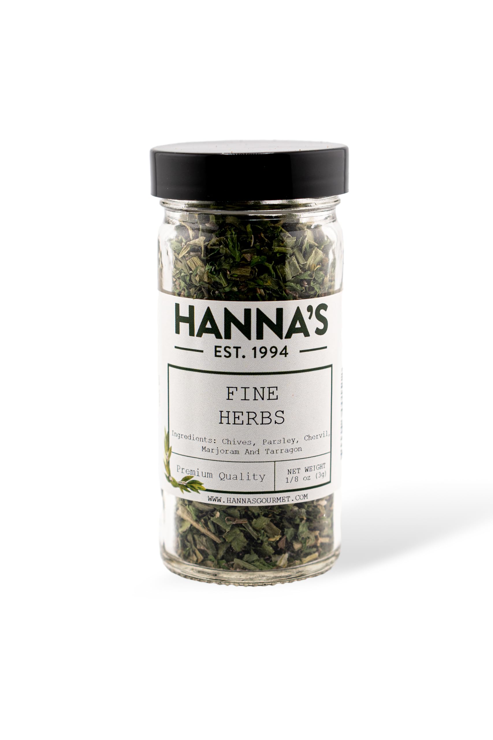 Hanna's Fine Herbs, Premium Quality, 4 fl oz Jar