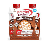 Premier Protein Shake COFFEEHOUSE, Caramel Macchiato, 30g Protein, No Added Sugar, 24 Vitamins & Minerals to Support Immune Health, 11 fl oz (4 Pack)