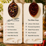 Maestro Kitchen Jalapeño Honey Chile Crunch - Mild Sweet & Spicy Chili Crunch with Olive Oil, Garlic & Rosemary - Crunchy Mexican Chili Oil & Topping