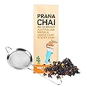 Prana Chai Masala Blend 250 gram + Fine Mesh Tea Strainer. Brew Chai and Strain at home with included 3 inch fine mesh strainer