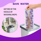 Disposable Mopping Pad Refills for PowerMop Multi-Surface Mop and PowerMop Wood Mop, Spray Clean Pads Replacement (Purple -20)