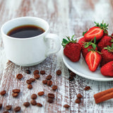 Two Rivers Coffee Strawberries N Cream Flavored Ground Coffee, Perfectly Balanced, Always Smooth, Made with 100% Arabica Beans - Flavor Enhanced, 10