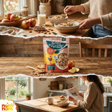 Seven Sundays Classic Bircher Apple Cinnamon Almond Muesli Cereal - 12 Oz Pouch - Pack of 1 - Seven Sundays Muesli Cereal Breakfast for morning