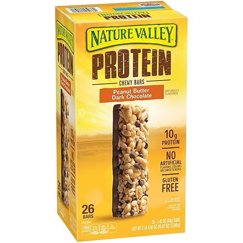 Nature Valley Protein Peanut Butter Dark Chocolate Gluten-free Chewy Bars (1.42 oz., 26 packk.)
