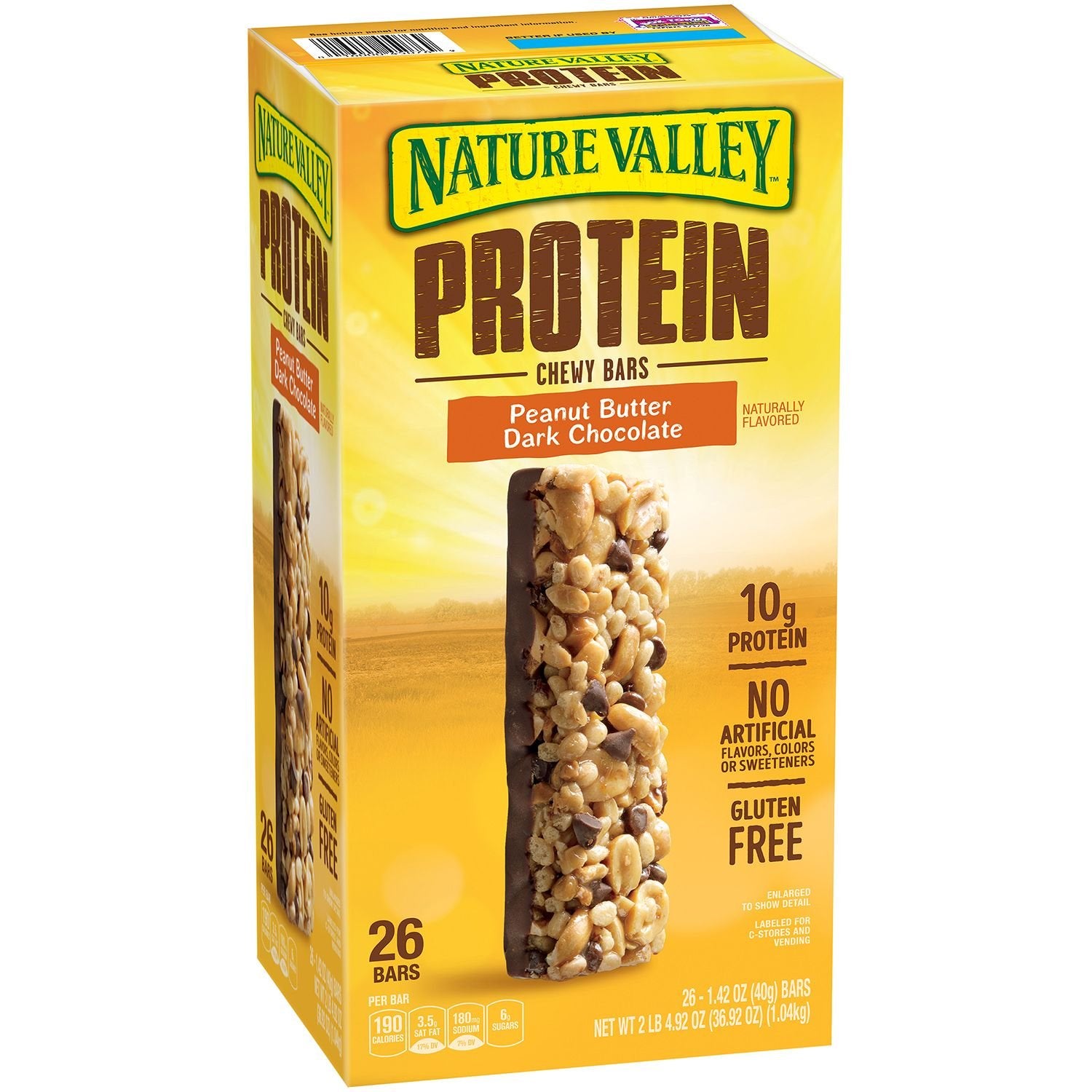 Nature Valley Protein Peanut Butter Dark Chocolate Gluten-free Chewy Bars (1.42 oz., 26 packk.)