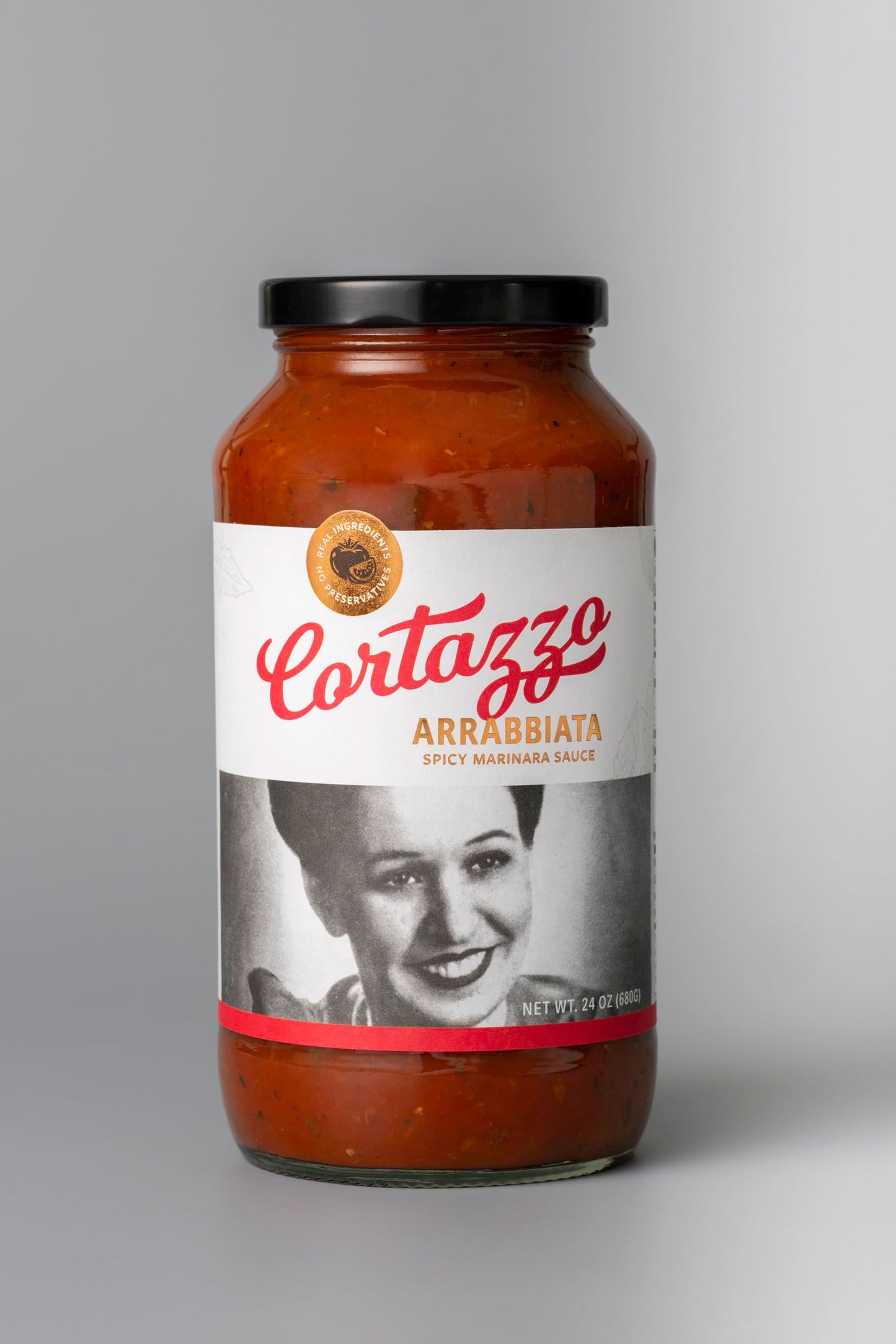 Cortazzo Arrabbiata Sauce - Spicy Marinara Pasta Sauce | Tomato Sauce Made with Fresh & All-Natural Ingredients | Non GMO, Vegan, Gluten Free