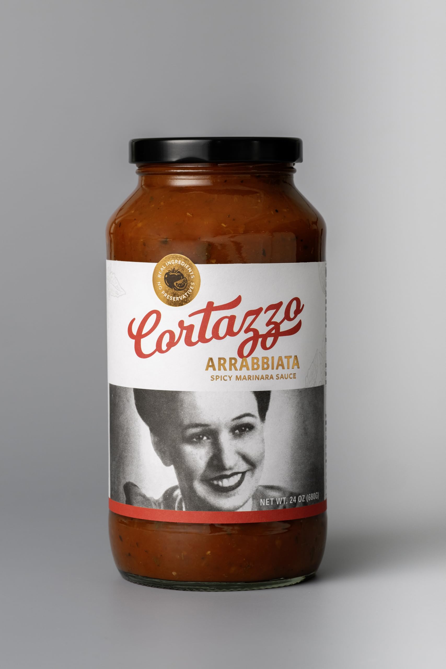 Cortazzo Arrabbiata Sauce - Spicy Marinara Pasta Sauce | Tomato Sauce Made with Fresh & All-Natural Ingredients | Non GMO, Vegan, Gluten Free
