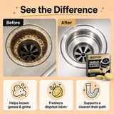 Garbage Disposal Cleaner and Deodorizer Tablets, 12 Pack Foaming Sink Disposal Cleaner, Kitchen Sink Cleaner Tablets for Odor, Grease & Food Residue