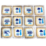 Fathers Day Cookies 12 Pack Party Favors Decorated | INDIVIDUALLY WRAPPED Sugar Cookies | Gift Basket Peanut & Nut Free Bulk