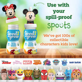 good2grow Organic Fruit Fusion Juice for Kids - Juice Bottles Bulk 24 Pack, Reusable Bottle, No Sugar Added - 6 fl oz, Pack of 24 (Spill Proof Tops