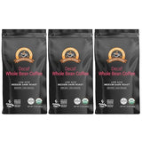 Alex's Low Acid Organic Coffee 12oz Bag - Whole Bean Decaf (Pack of 3)