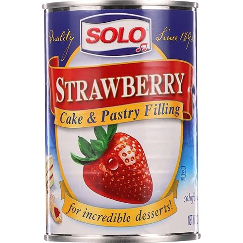 Solo Filling, Strawberry, 12-Ounce Unit (Pack of 12)