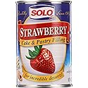 Solo Filling, Strawberry, 12-Ounce Unit (Pack of 12)