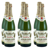 Martinelli’s Sparkling Apple Cider - Premium Non-Alcoholic Carbonated Apple Juice, 25.4 fl oz Glass Bottles, 6 Pack