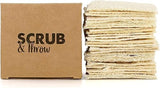 Scrub & Throw Loofah Scrub Sponge, Natural, Plastic-Free, Non-Scratch, for Kitchen, Dishes, Pots and Cleaning, Plant-Based, Plastic-Free
