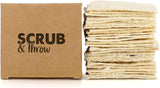 Scrub & Throw Loofah Scrub Sponge, Natural, Plastic-Free, Non-Scratch, for Kitchen, Dishes, Pots and Cleaning, Plant-Based, Plastic-Free