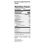 Amish Pie Filling No Sugar Added Peach- TWO 32 Oz Jars