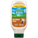 Hidden Valley Buttermilk Ranch Condiment and Dressing, Easy Squeeze Bottle, 24 Fl Oz (Package May Vary)