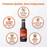 Oceans Halo Sauce Soy Soy Free 10 oz - Pack of 3 - Soy Free Soy Sauce Alternative - Coconut Aminos Style Seasoning - No Salt Soy Sauce Option