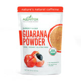 Alovitox Organic Guarana Seed Powder | Raw Guarana Seed Extract, Vegan, Non-GMO & Gluten-Free (Superfood, 65mg of Natural Caffeine per Serving)