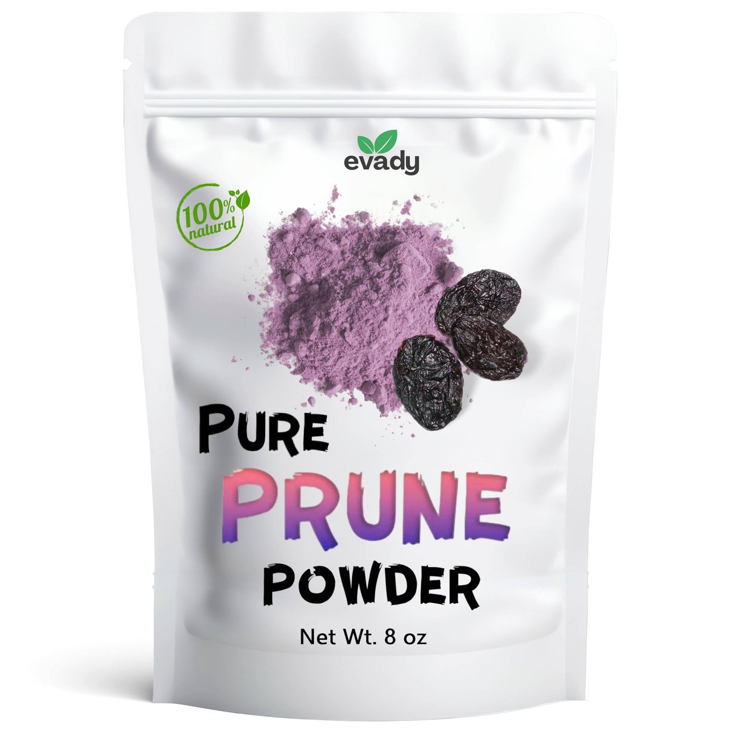Prune Powder 8 oz, Natural Powder for Beverages, Cooking, High in Fiber & Antioxidants