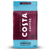Costa Coffee Decaf Coffee Ground, Medium Roast 12 Oz Bag, Caramel & Nutty Full Flavor, Caffeine-Free 100% Columbia Arabica Beans, Smooth & Low-Acid