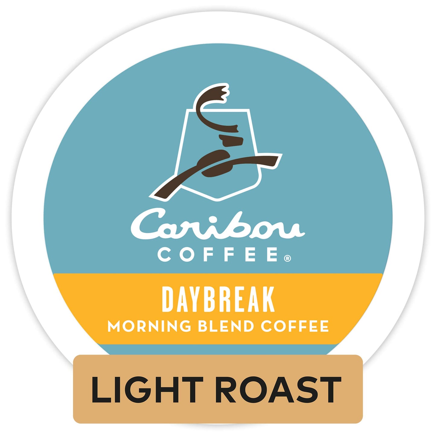 Caribou Coffee Daybreak Morning Blend Keurig K-Cups Coffee, 12 Count