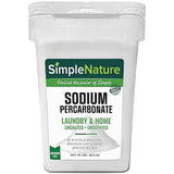 SimpleNature Sodium Percarbonate (40 lbs) - Versatile Scent-Free Cleaner for Home, Laundry, and Decking - Pure Oxygen Bleach - Convenient Container
