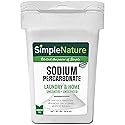 SimpleNature Sodium Percarbonate (40 lbs) - Versatile Scent-Free Cleaner for Home, Laundry, and Decking - Pure Oxygen Bleach - Convenient Container