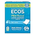 ECOS Laundry Detergent Sheets Vegan, No Plastic Jug, No Mess & Liquid Free - Hypoallergenic, Plant Powered Laundry Detergent Sheet - Free and Clear