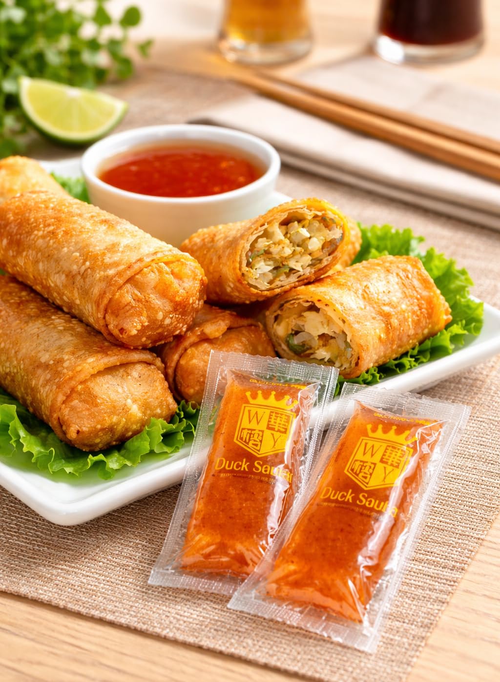 Duck Sauce Packets, 50 Count, Authentic Chinese Takeout Sweet & Sour Sauce