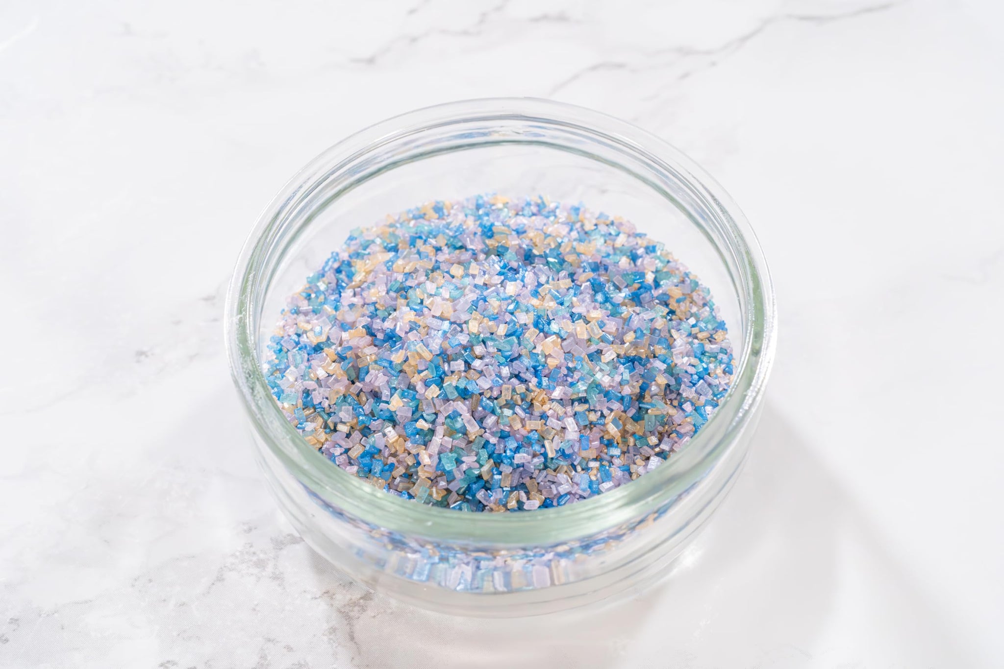 Bakerpan Pearlized Sugar Sprinkles for Baking - 7 Ounce Pastel Decorating Sugar Crystals for Cookies, Cake Pops, Ice Cream (Made in USA)