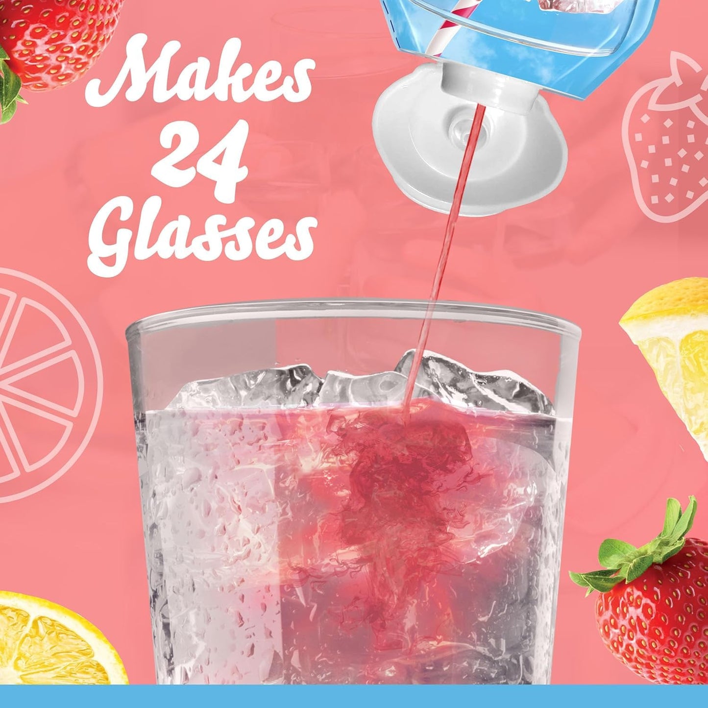 Crystal Light Liquid Drink Mix, Sugar Free Water Enhancer, Low Calorie Beverage Concentrate, Liquid Water Flavoring, Strawberry Lemonade, 1.62 Fluid