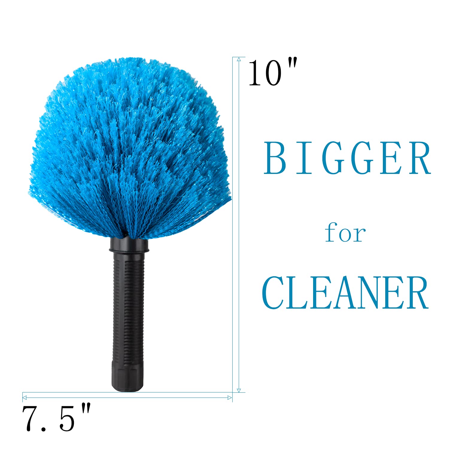 APMOLAR Screw on Cobweb Duster Brush Head (Pole Not Included)