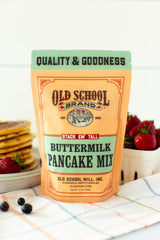 Old School Brand™ Buttermilk Pancake Mix, 12 oz. | Fluffy Homestyle Style Pancake & Waffle Mix | Makes 10-12 Pancakes or 6-8 Waffles