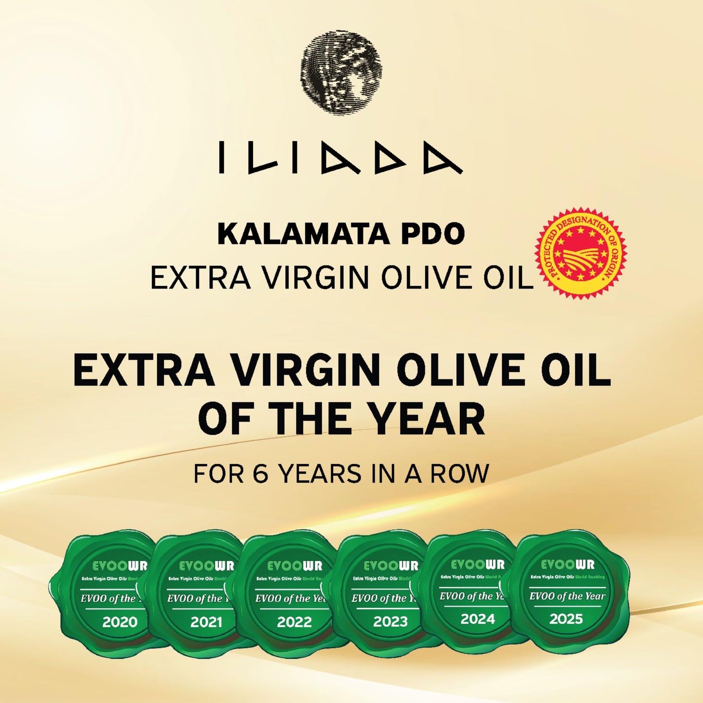 Iliada Kalamata PDO Extra Virgin Olive Oil, 3Lt | Multi-Awarded | Single Region 100% Greek | Monovarietal Koroneiki | Cold Press | Polyphenol Rich | Chef's Favorite
