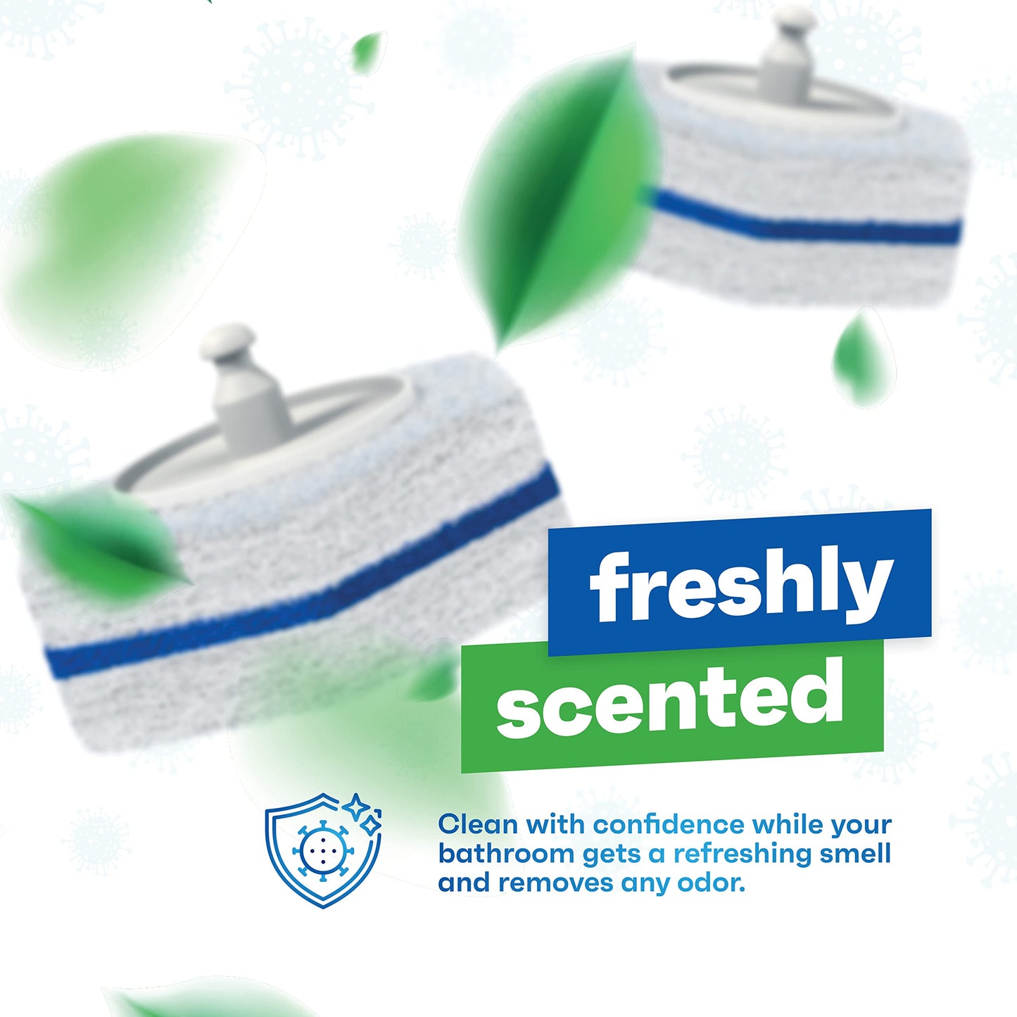 CleanGenius Disposable Prefilled Toilet Cleaning Scrubbers (30 Count)