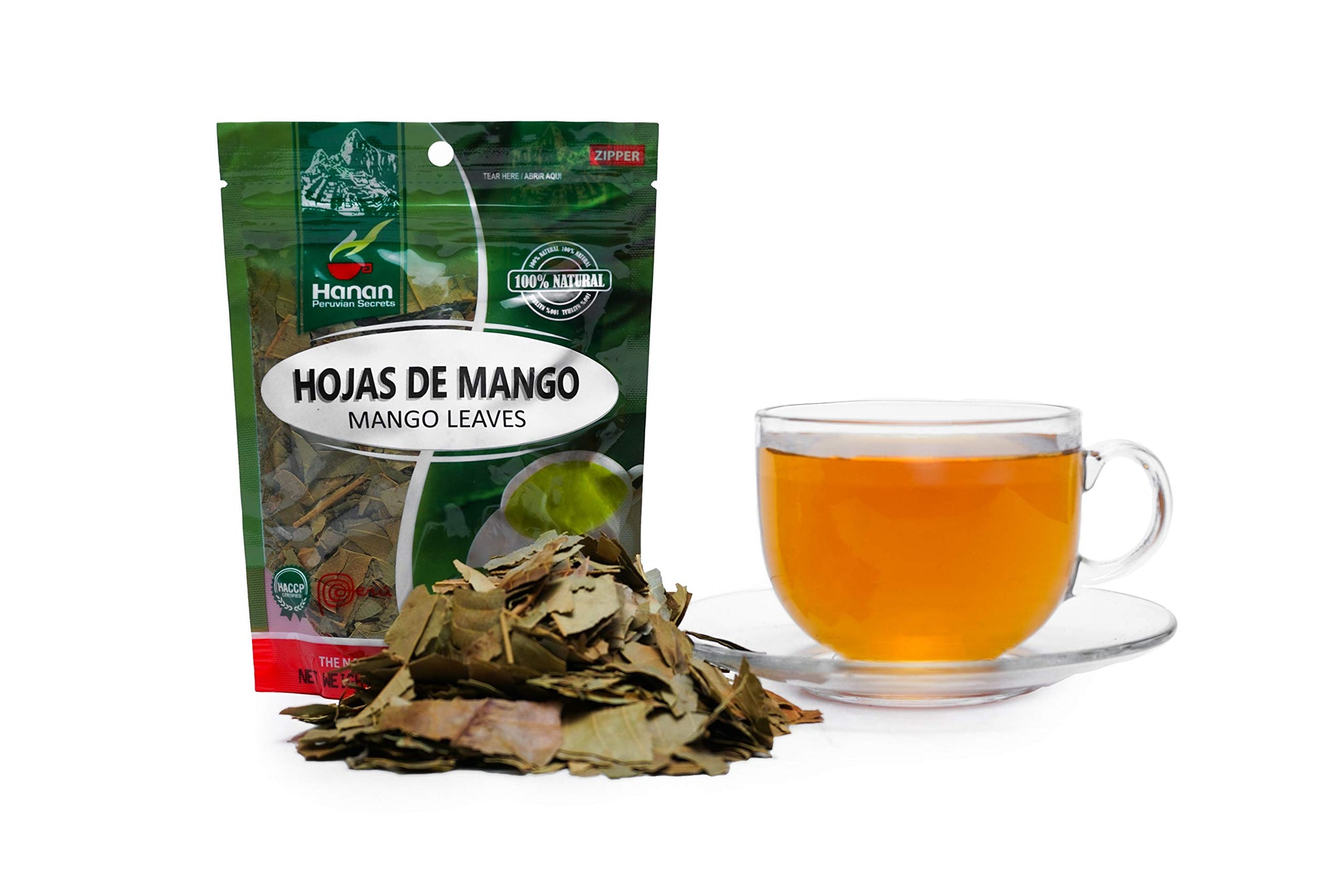 Hanan Peruvian Secrets Mango Loose Leaf Tea | 100% All-Natural Dried Hojas de Mango from Peru - Mangifera indica |1.41oz (40g)