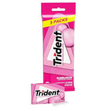 Trident Bubblegum Sugar-Free Chewing Gum, 3 Packs of 14 Pieces (42 Total Pieces)