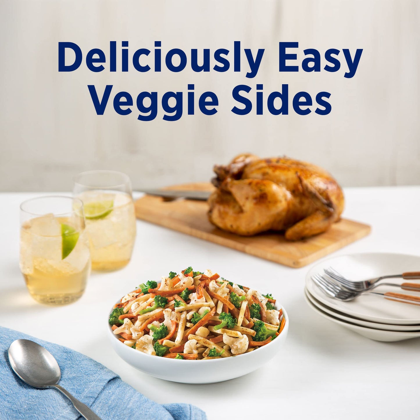 Birds Eye Steamfresh Shredded Potatoes and Sweet Potatoes with Broccoli and Cauliflower Florets, Convenient Frozen Vegetables, 10 OZ Bag