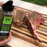 Spiceology & Adam McKenzie - Garlic Junkie - All-Purpose Seasoning, BBQ Rubs and Spice Blends - Use On: Beef Brisket, Corned Beef, Steak Pork
