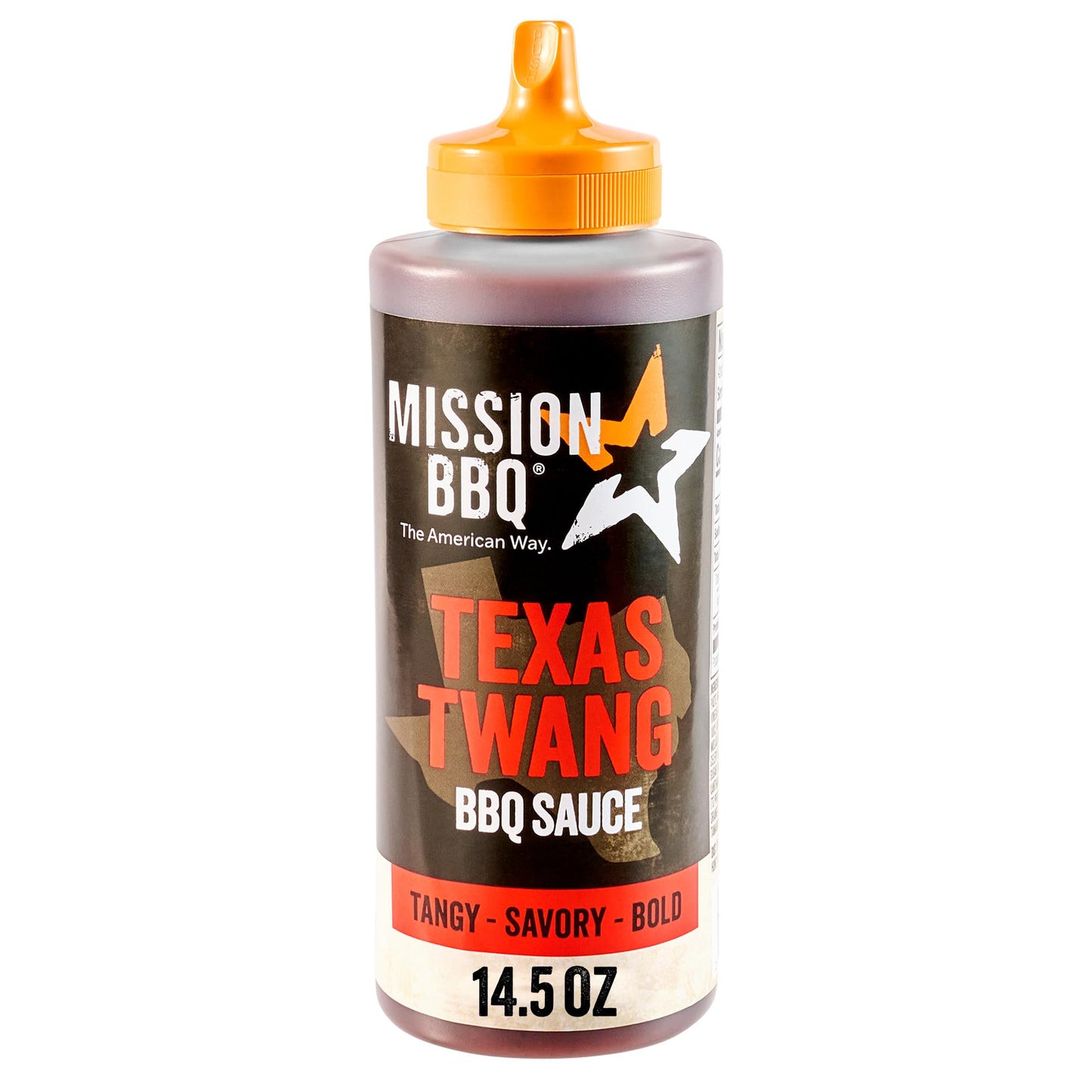 MISSION BBQ BBQ Sauce, Texas Twang, A Texas Style Barbecue Sauce That Is Perfect For Adding A Sweet, Tangy Flavor to Chicken, Brisket, Ribs and More