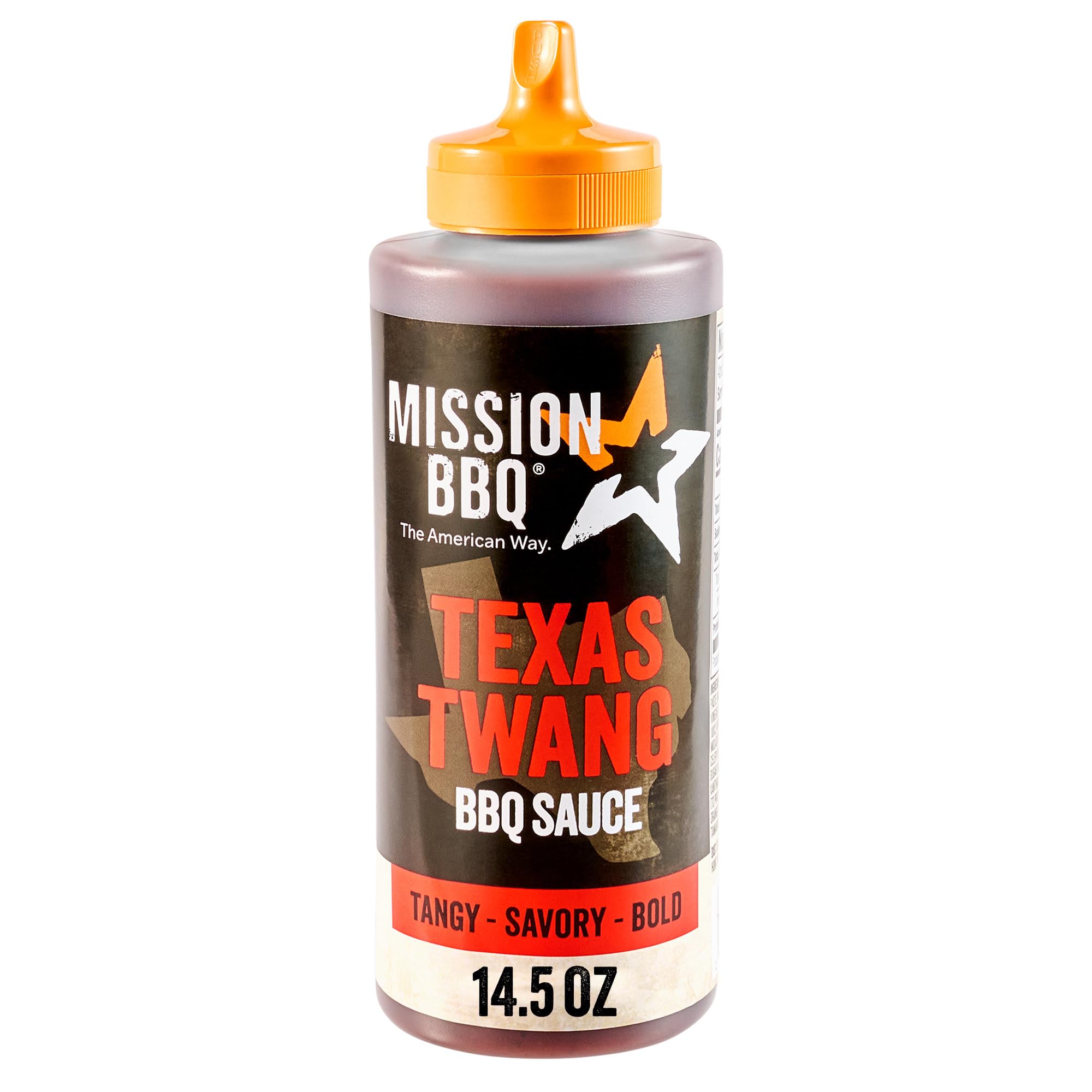 MISSION BBQ BBQ Sauce, Texas Twang, A Texas Style Barbecue Sauce That Is Perfect For Adding A Sweet, Tangy Flavor to Chicken, Brisket, Ribs and More